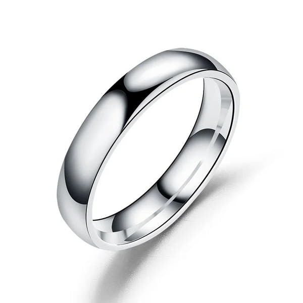 Titanium Wedding Ring – Unisex SILVER