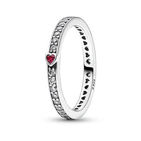 925 Sterling Silver Promise Ring – Crimson Glance