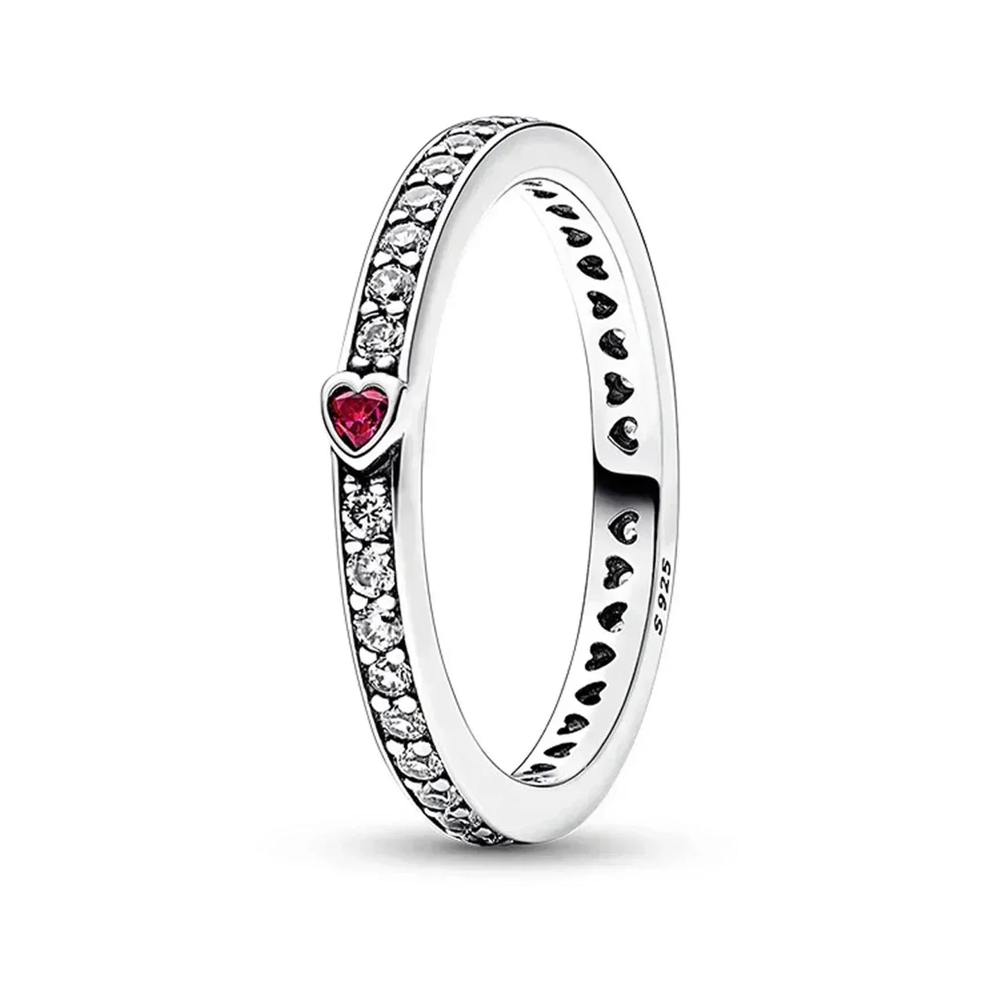 925 Sterling Silver Promise Ring – Crimson Glance