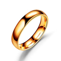 Titanium Wedding Ring – Unisex, GOLD