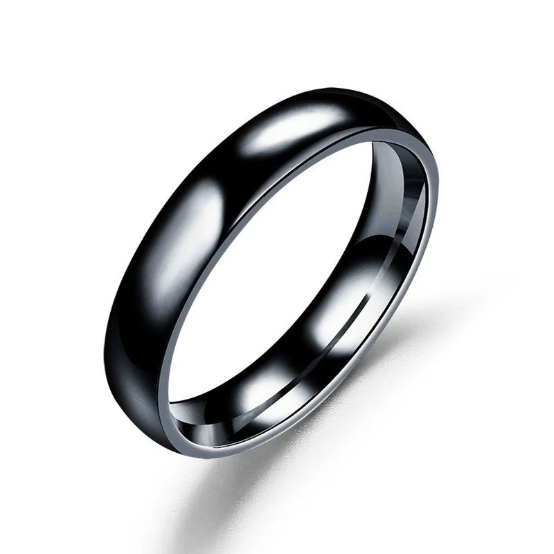 Titanium Wedding Ring – Unisex BLACK