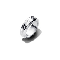 925 Sterling Silver Promise Ring – Chrome Kiss