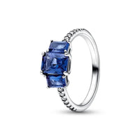 925 Sterling Silver Promise Ring –Blue Empress