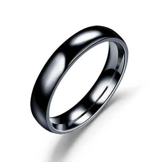 Titanium Wedding Ring – Unisex BLACK