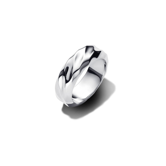 925 Sterling Silver Promise Ring – Chrome Kiss
